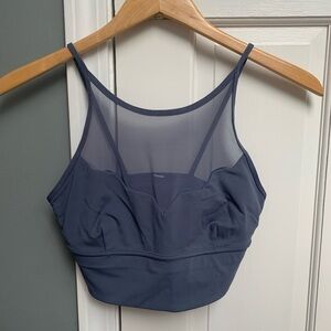 Lululemon Blue Racerback Sports Bra with Medium Support